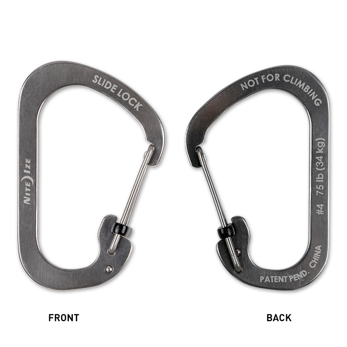 SLIDELOCK CARABINER #4 -Stainless Steel