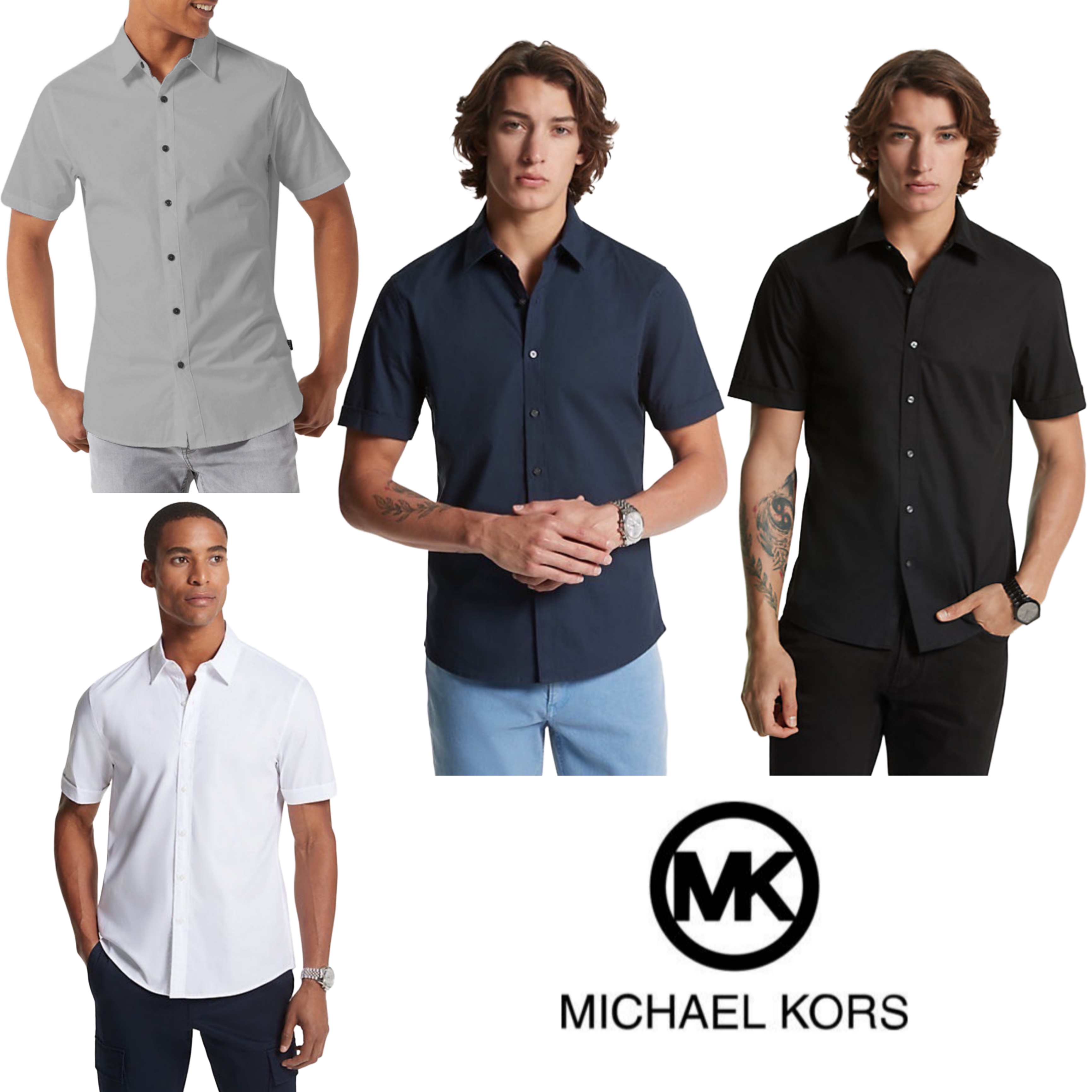 Michael Kors Trim Stretch Slim-fit Shirt