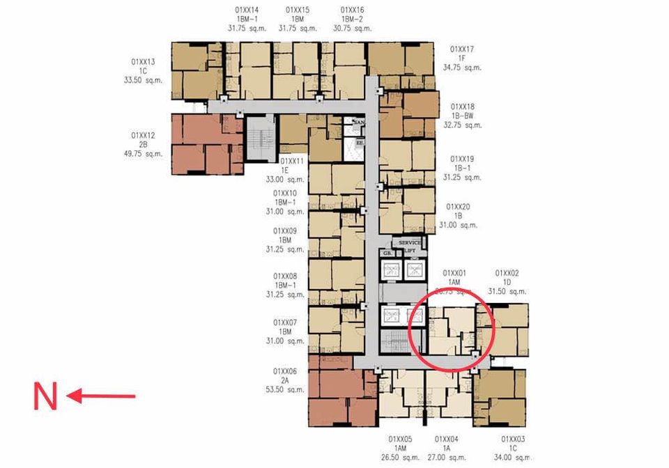 ให้เช่าคอนโดThe Base Garden Rama 9 (เดอะ เบส การ์เดน พระราม 9) 1 ห้องนอน ขนาด 27 ตร.ม. ชั้น12