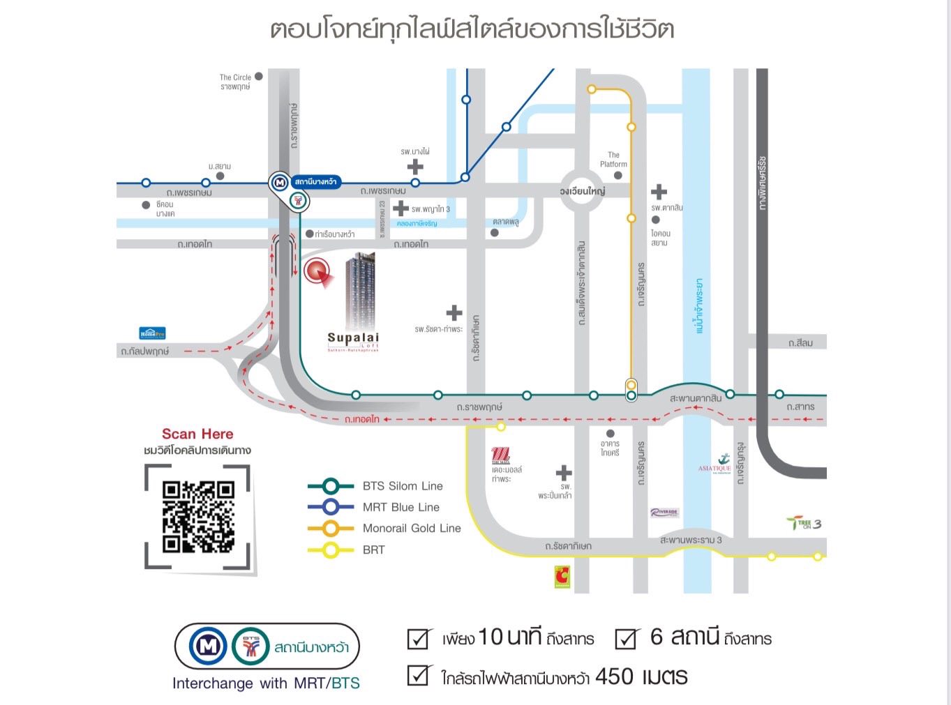 🏢 ให้เช่าคอนโด ศุภาลัย ลอฟท์ สาทร–ราชพฤกษ์ (Supalai Loft Sathorn–Ratchaphruek) 💰 ค่าเช่าเพียง 23,000 บาท/เดือน