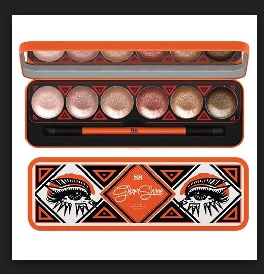 Ver.88 Glam Shine Cream Eyeshadow Palette อายแชโดว์เนื้อครีม ประกายชิมเมอร์