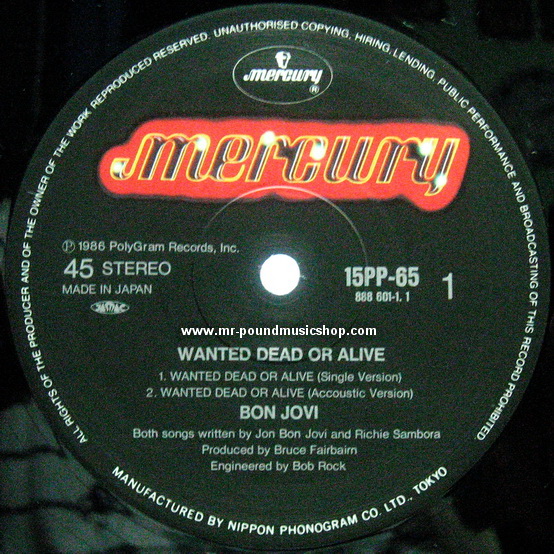 Bon Jovi - Wanted Dead Or Alive