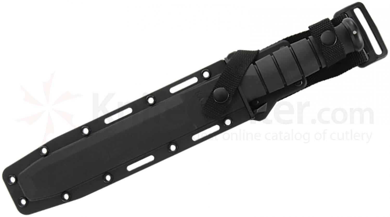 มีดใบตาย KA-BAR 1245 Tanto Fighting Knife 8" Combo Blade, Kraton G Handle, Glass Filled Nylon Sheath