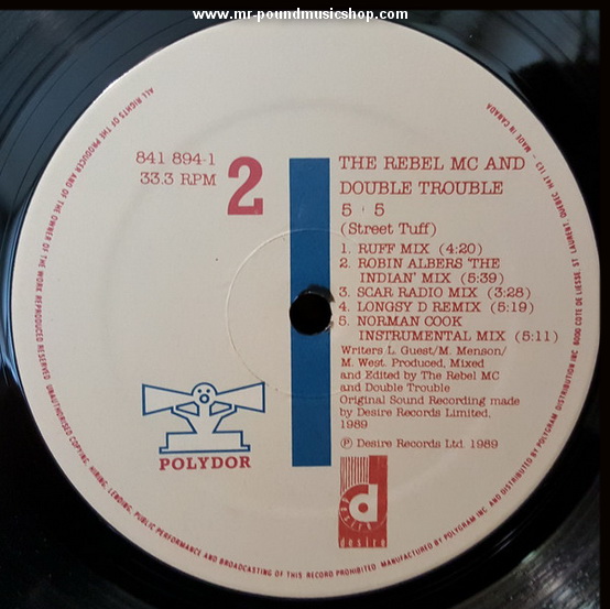 Double Troble And Rebel MC - 5 + 5 (Just Keep Rockin / Street Tuff)