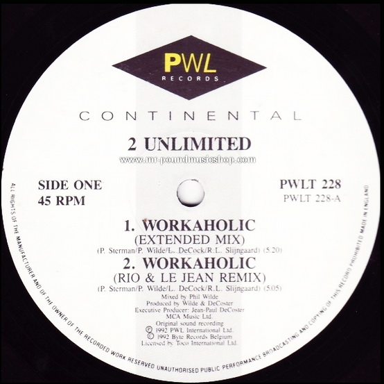 2 Unlimited - Workolic / Get Ready For This
