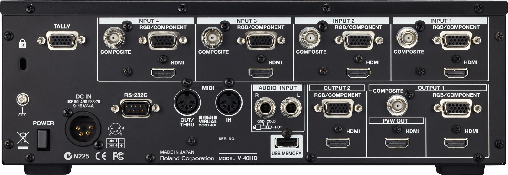 Roland V-40HD VJ機材 （市場参考価格総額400,000） Roland V-40HD - Springtree Media