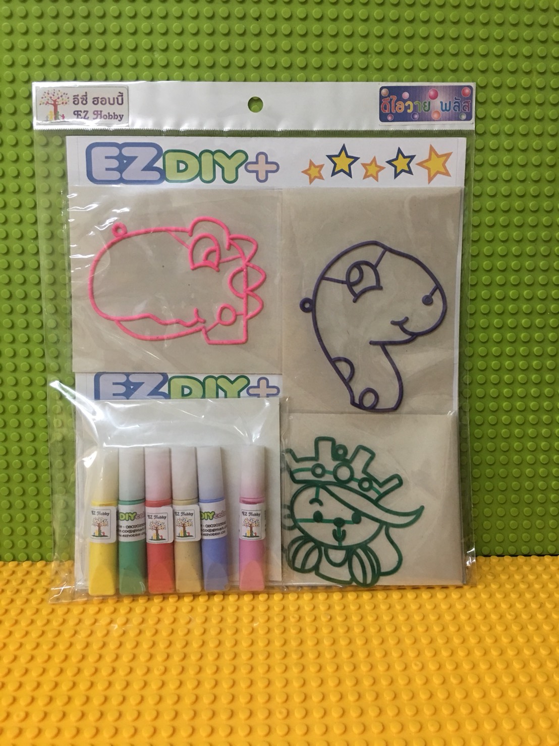 029 หยอดสี / บีบสี ติดกระจก - suncatcher / glass deco (EZ DIY+)