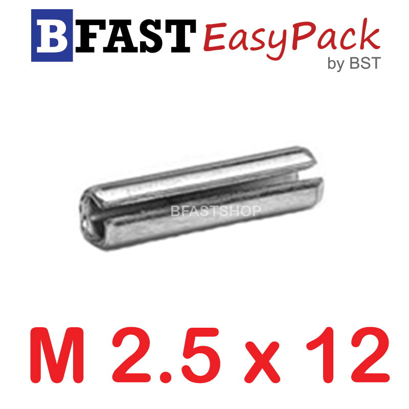 ปิ๊นตะกุดสแตนเลส SUS M2.5 x 12 (10 ตัว/ถุง)