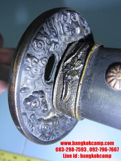 ดาบซามูไร ใบมีดเป็นเหล็กลาย (ใบมีดดามัสกัส)