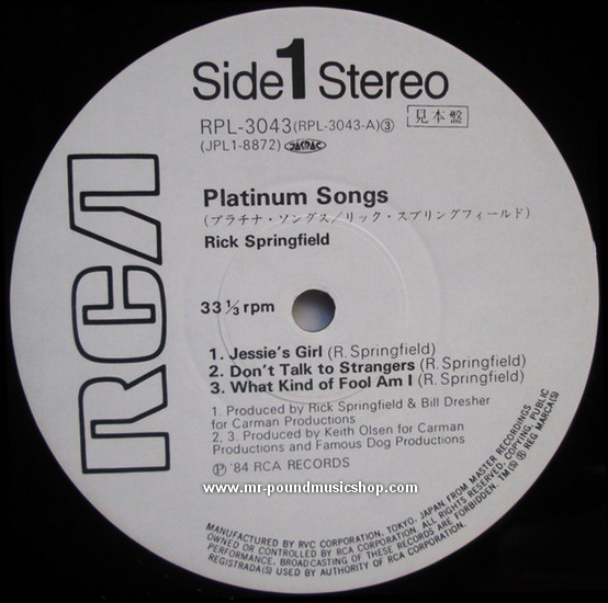 Rick Springfield - Platinum Songs