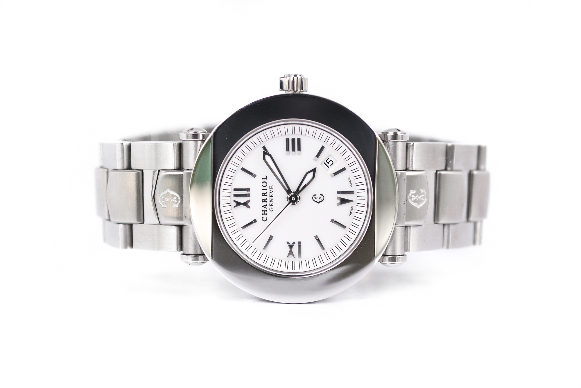 Charriol Colvmbvs Lady Size Quartz หน้าขาว หลักโรมัน