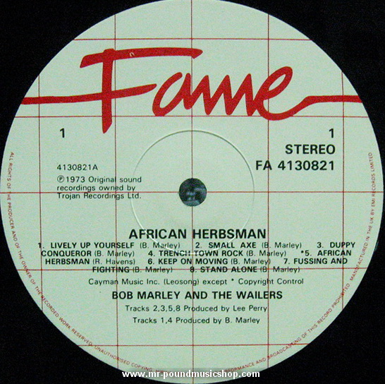 Bob Marley & The Wailers - American Herbsman