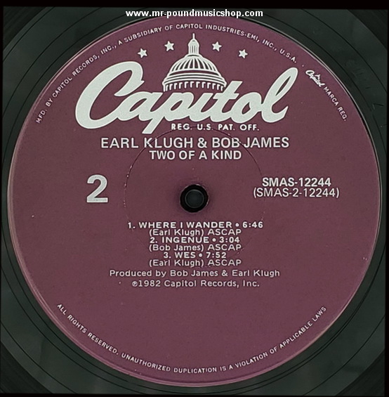 Earl Klugh And Bob James - Two Of A Kind