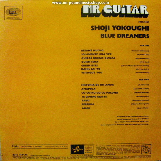 Shoji Yokoughi / Blue Dreamers - Mr.Guitar