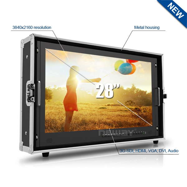 Neway CK2800 28" 4K Broadcast Monitor 3G-SDI/ HDMI/ VGA/ DVI/ Audio Interfaces