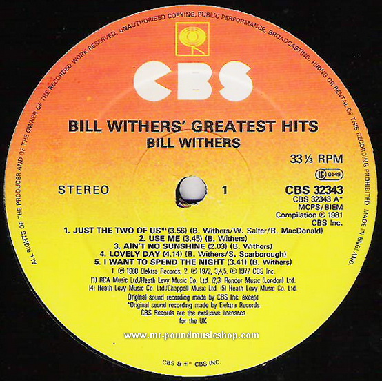 Bill Withers - Bill Withers' Greatest Hits