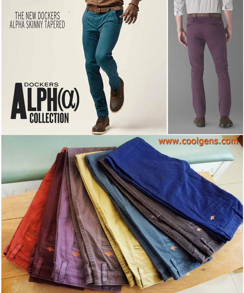 Dockers Alpha Khaki Skinny & Slim Tapered ( กระดุมซ่อม ราคาพิเศษ )