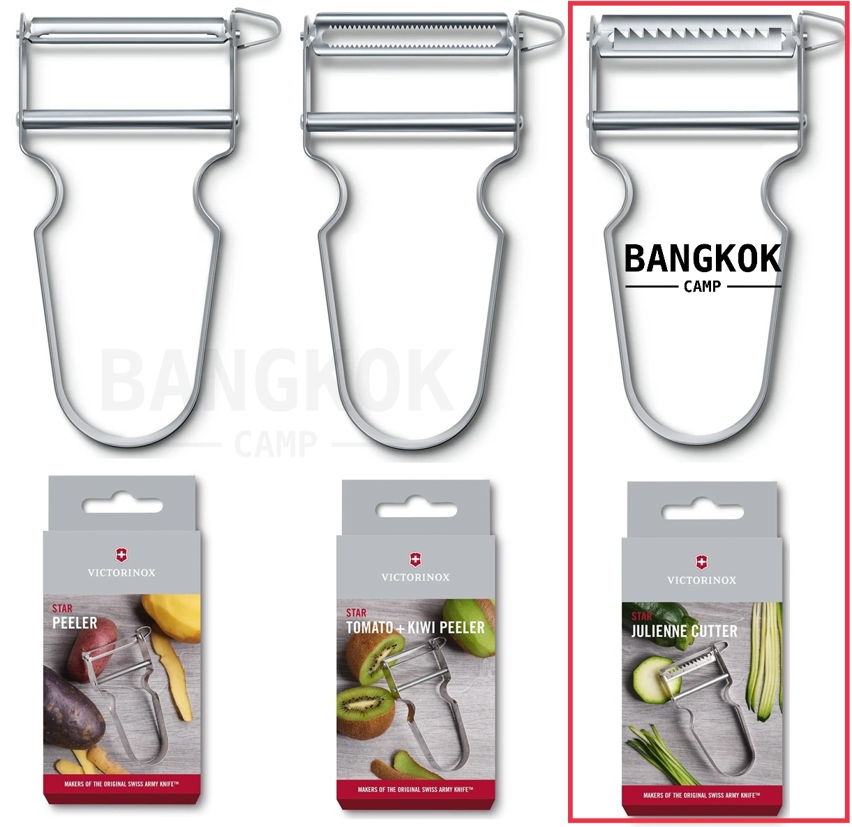 VICTORINOX PEELER "STAR" ที่ปอกเปลือก..สแตนเลส..Made in Switzerland (7.0914) ขูดเส้น