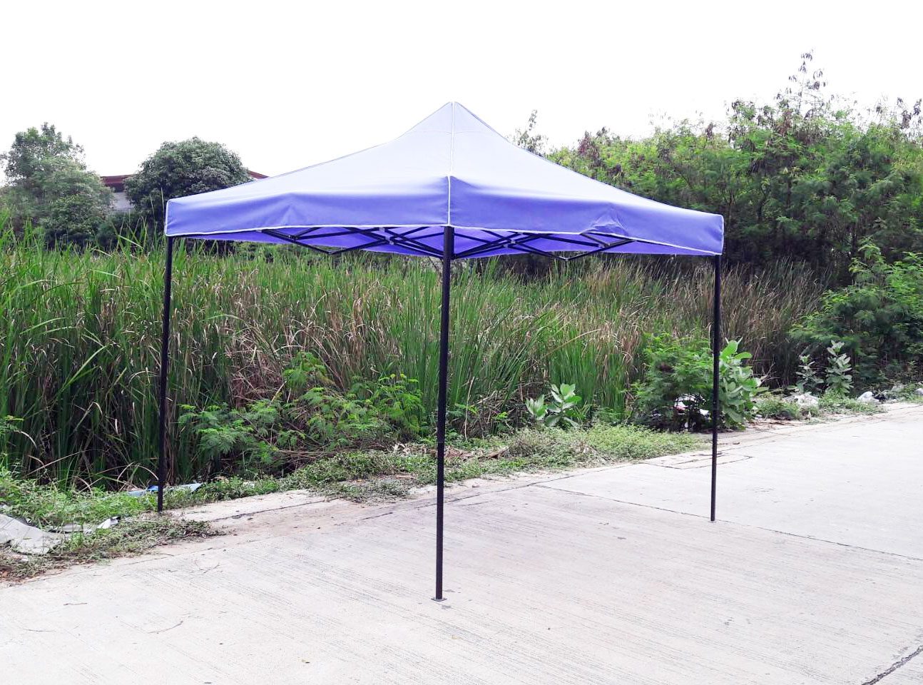 เต็นท์พับได้ สีม่วง ขนาด 3m x 3m