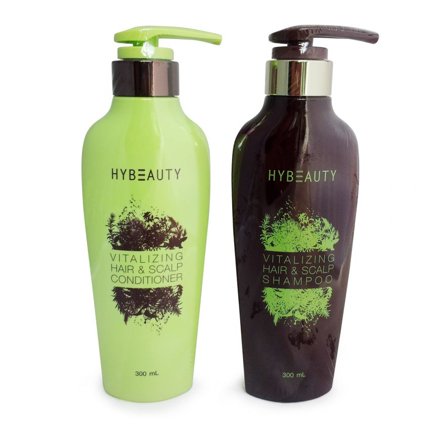 ไฮบิวตี้แชมพู + ครีมนวด Hybeauty 1ชุด แก้ปัญหาผมร่วง, ผมบาง, ผมหงอก, ผมเสีย, ผมทำสี