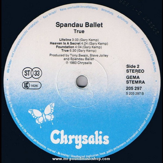 Spandau Ballet - True