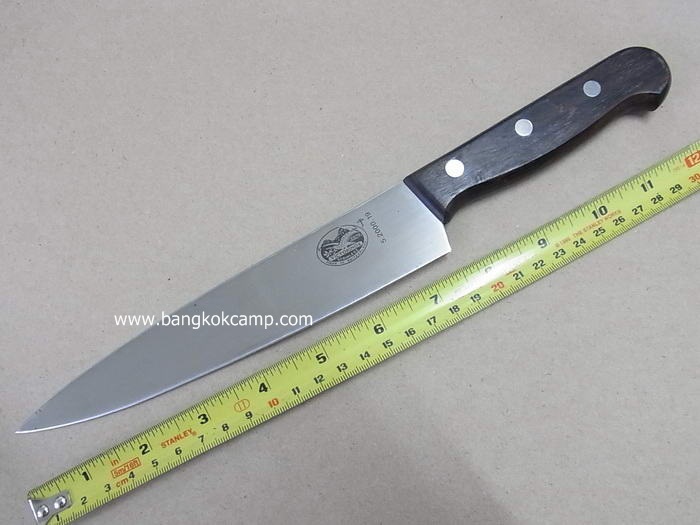 มีด Victorinox ใบมีด 7.5 นิ้ว ด้ามไม้ Made in Switzerland ใหม่ แท้