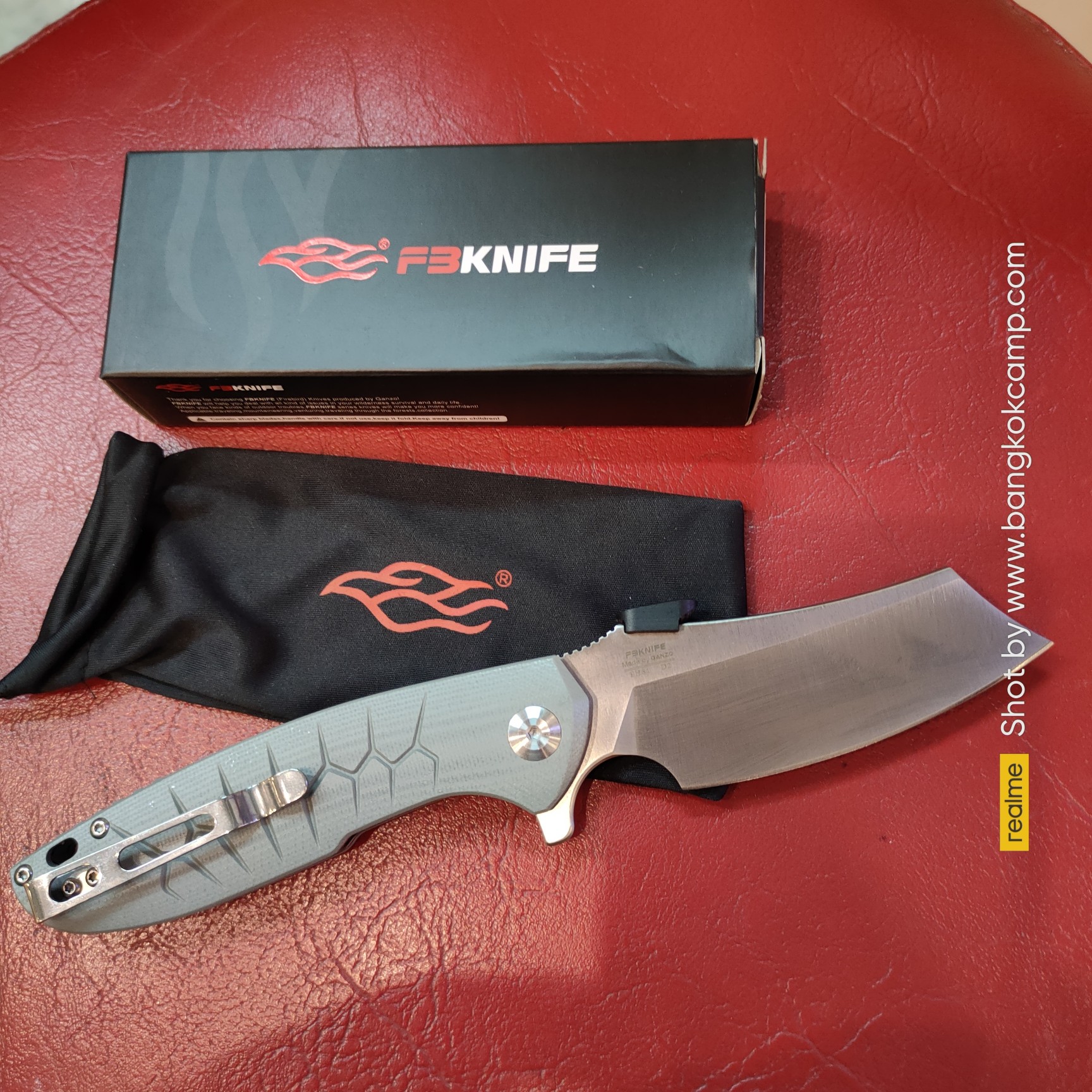 มีดพับ Ganzo กานโซ่ รุ่น FH81 / D2 Steel ของแท้ 100% (เทา / Gray)