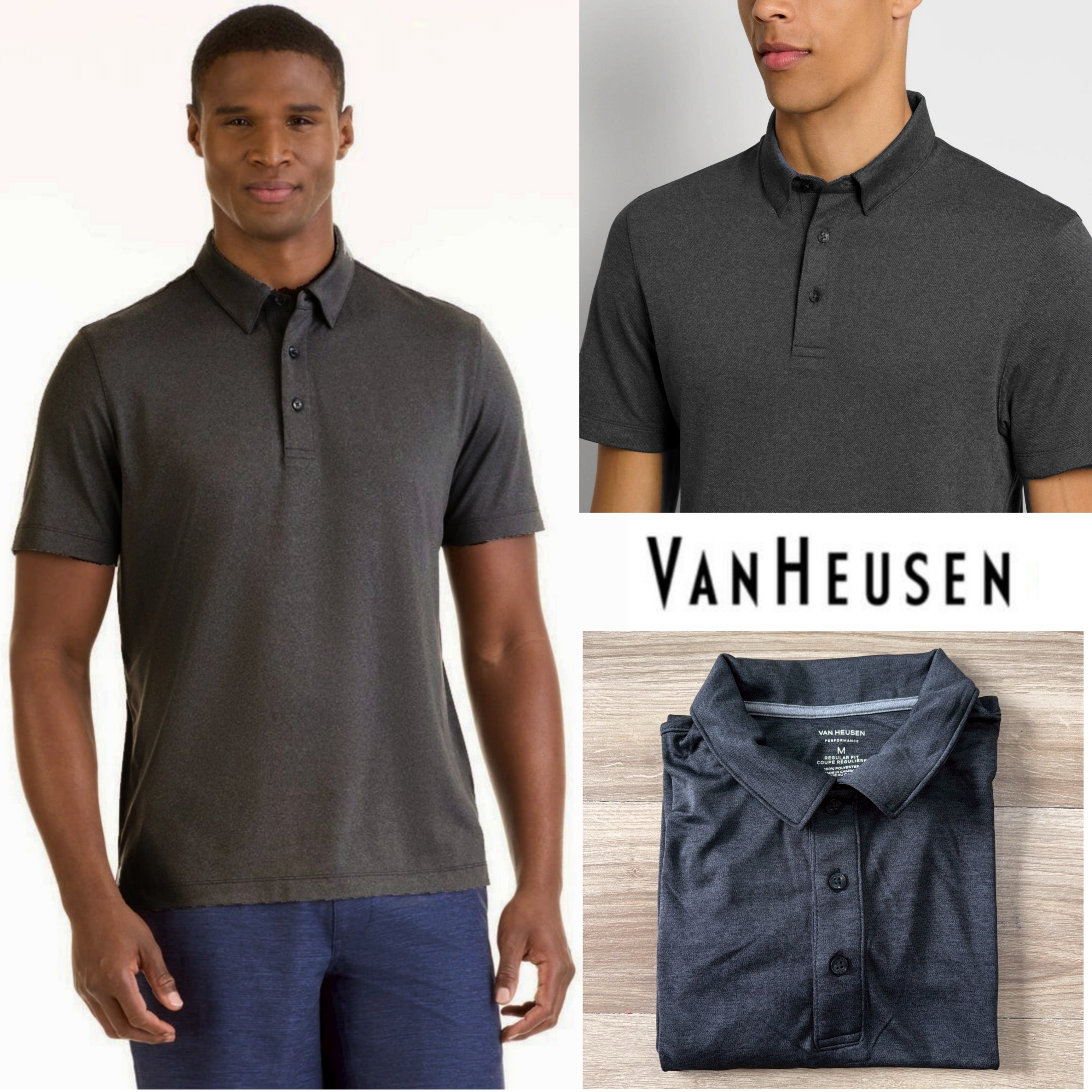 Van Heusen Performance Hybrid Polo