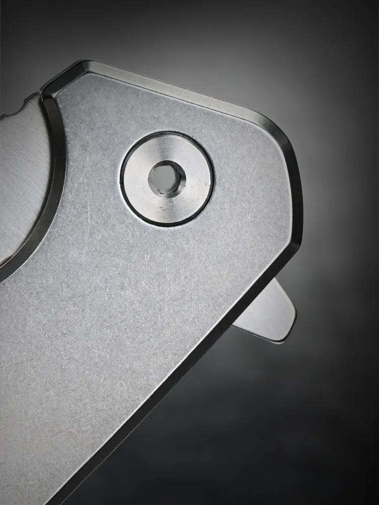 มีดพับ SANRENMU SRM 9008 ใบ12C27 Blade Ball Baring Survival EDC เครื่องมือกู้ภัย (9008 สีเงิน)