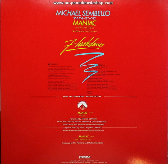 Michael Sembello - Maniac (From the Original Soundtrack from the motion picture "Flashdance")