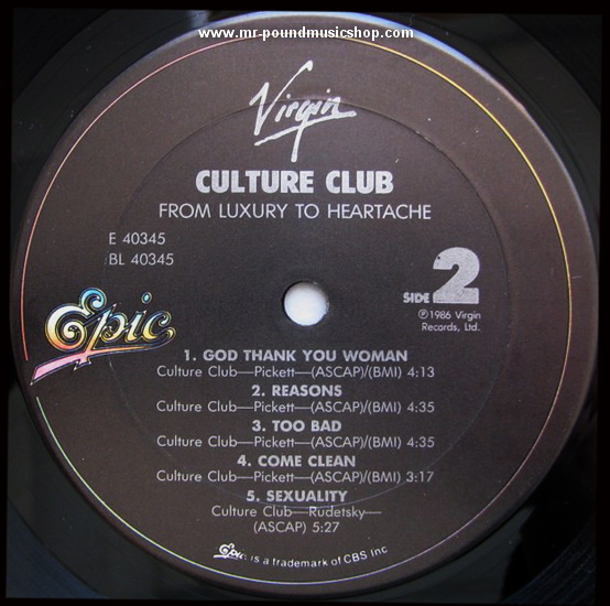 Culture Club - From Luxury To Heartache