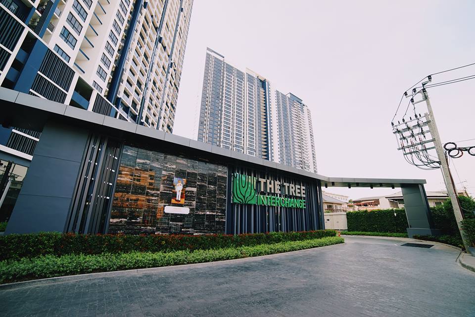 ให้เช่าคอนโดเดอะ ทรี อินเตอร์เชนจ์ (The Tree Interchange) 1 ห้องนอน ขนาด 36 ตร.ม. ชั้น 18 ทิศใต้ วิวแม่น้ำ