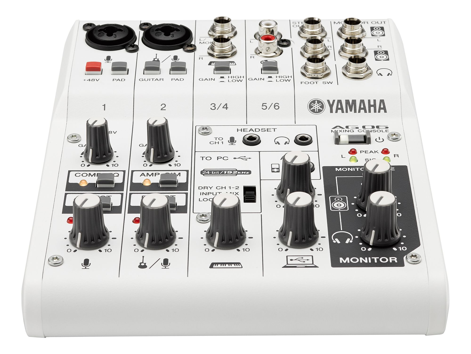 YAMAHA AG06 Multipurpose 6-channel mixer with USB audio interface *** สินค้าตกรุ่นแล้ว