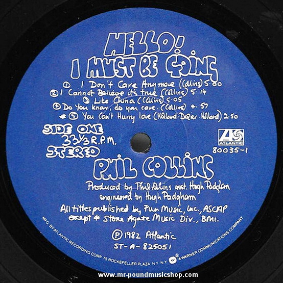 Phil Collins - Hello, I Must Be Going!