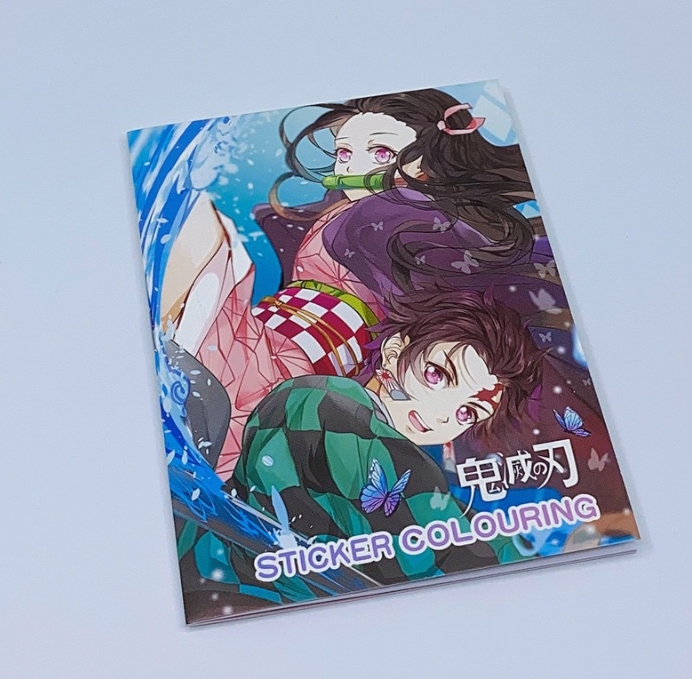 สมุดระบายสี ดาบพิฆาตอสูร เสริมพัฒนาการ แถมสติ๊กเกอร์ Small book