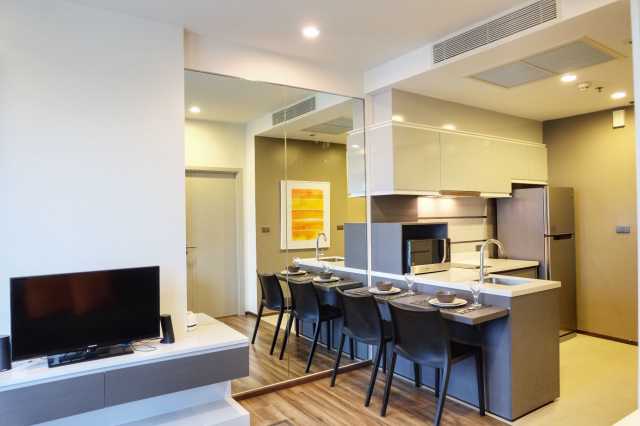 ให้เช่าคอนโด วายน์ สุขุมวิท Wyne Sukhumvit by Sansiri ห้อง 1 ห้องนอน 1 ห้องน้ำพื้นที่ 35 ตร.ม ชั้น 30 ตกแต่งครบพร้อมอยู่ ราคาเช่า 19,000บาทต่อเดือน