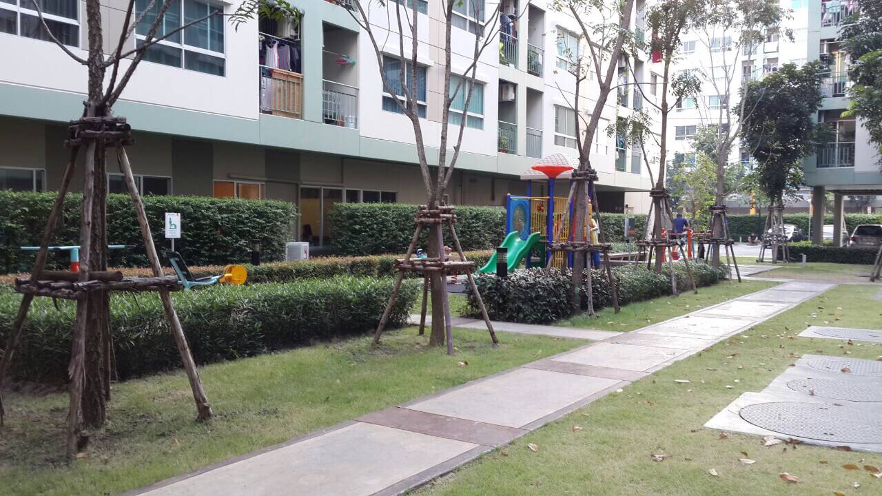 ให้เช่าคอนโด Lumpini Ville Onnut 46 (ลุมพินี วิลล์ อ่อนนุช 46) ห้องสวยสะอาด ร่มรื่น ขนาด 1 ห้องนอน 1 ห้องน้ำ ห้อง 25 ตรม. ชั้น 3 ตึกเอ