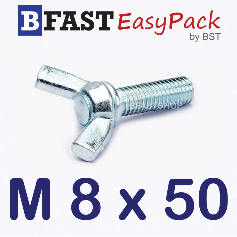 สกรูหางปลาหูกระต่าย M8 x 50 (2 ตัว/ถุง)