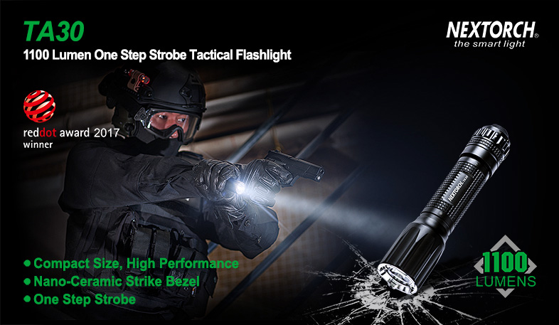 ไฟฉาย Nextorch TA30 1100 Lumens One Step Tactical Flashlight