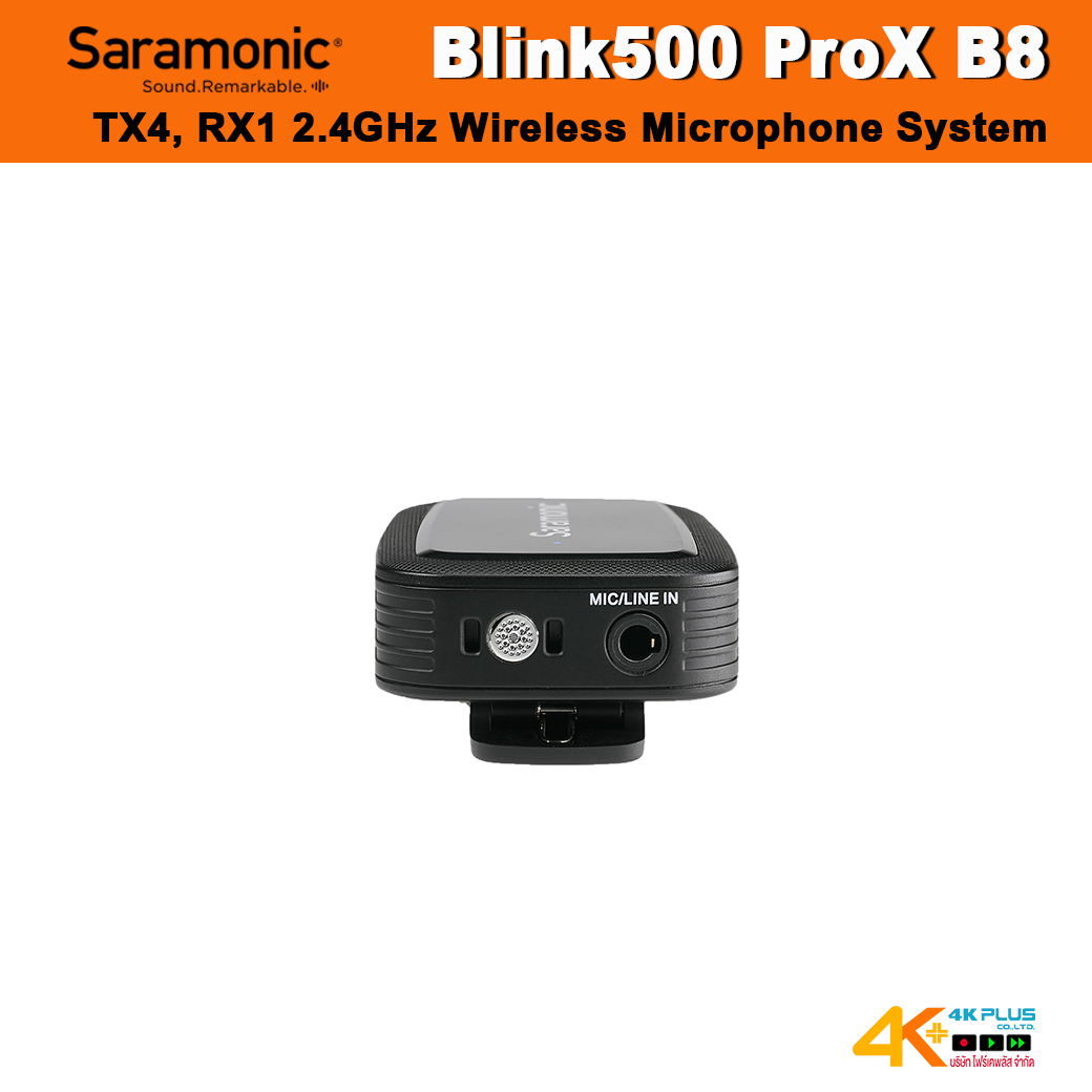 Saramonic Blink500 ProX B8 2.4GHz Wireless Microphone System (TX4, RX1)