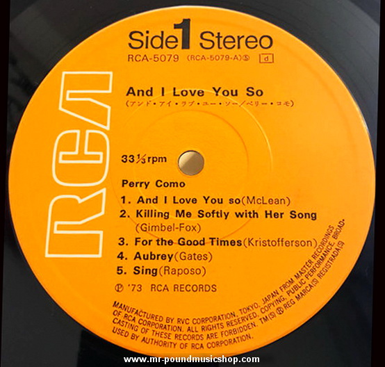 Perry Como - And I Love You So