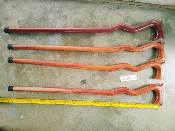 ไม้เท้า ไม้มะค่า ไม้ประดู่(ชุด9)