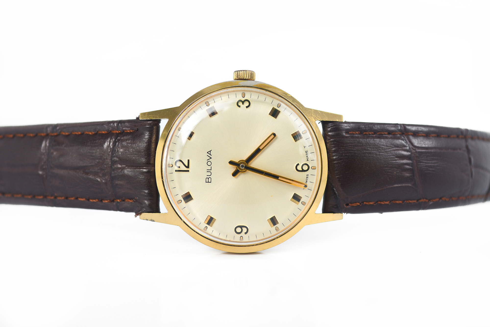 Bulova Vintage Boy Size เรือนทอง ไขลาน