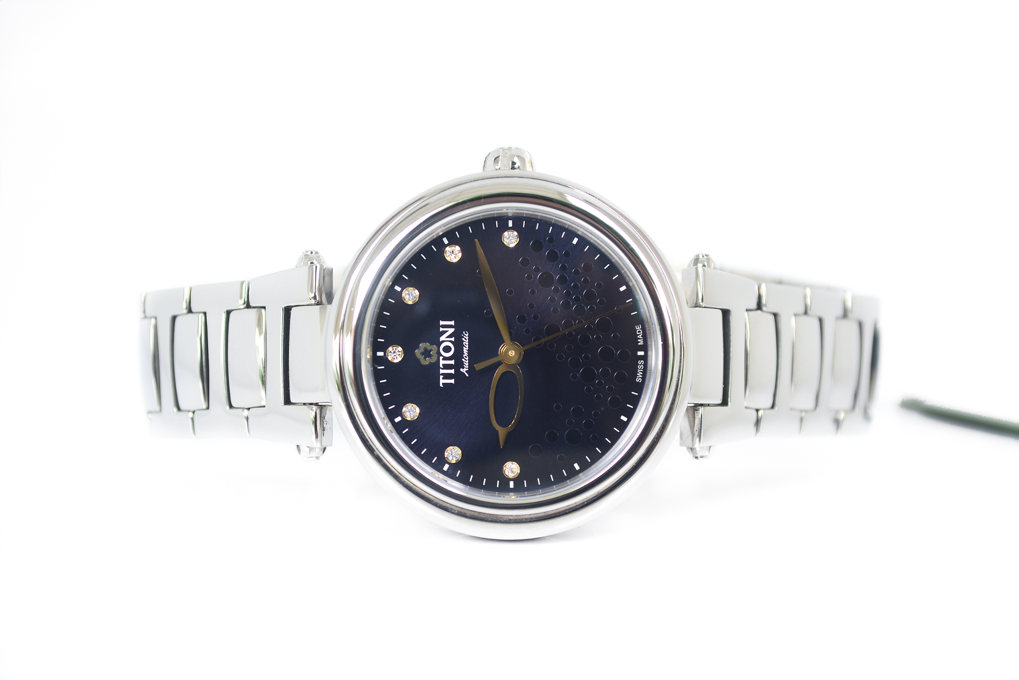 Titoni Miss Lovely Automatic Boy Size Deep Blue หลักเพชร