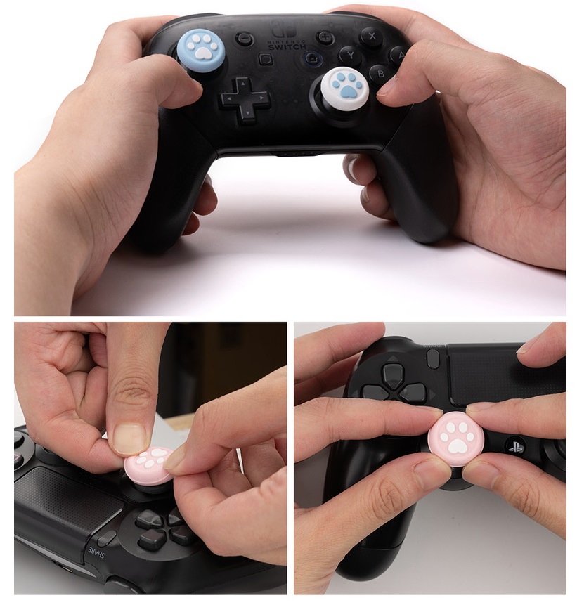 GeekShare ของแท้ ซิลิโคนอนาล็อก PS4 PS5 SwitchPro Xbox360 (กล่อง2คู่)