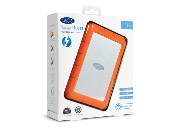 LaCie Rugged 1TB USB 3.0 Thunderbolt Series Hard Drive