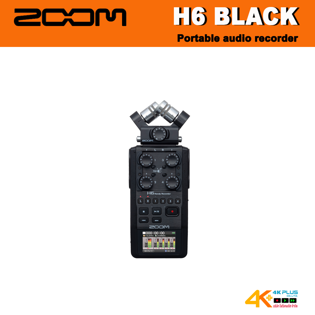 Zoom H6 Black Handy Recorder