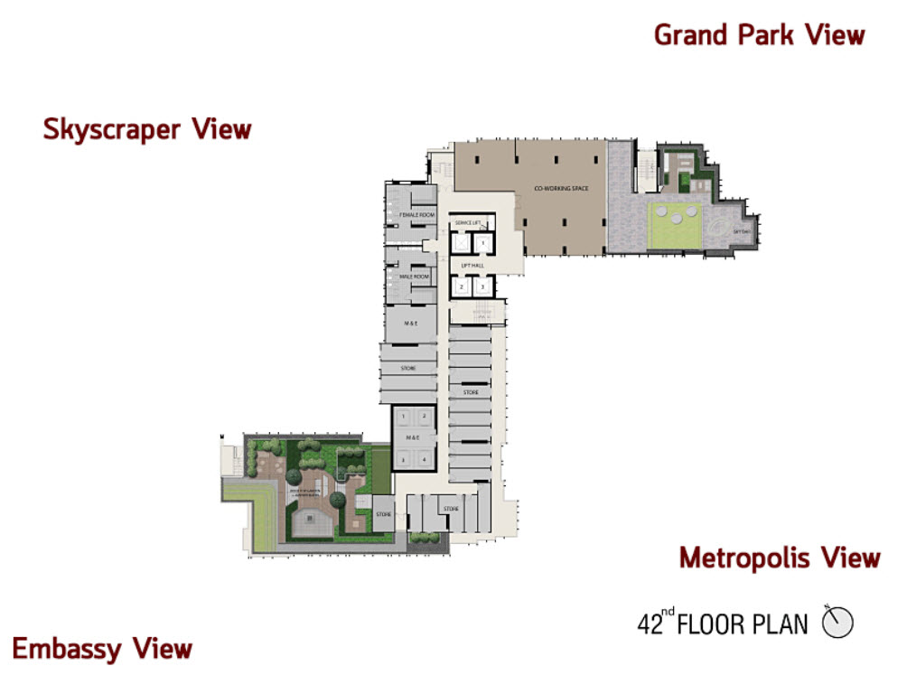 ขาย / เช่า Life One Wireless (ไลฟ์ วัน ไวร์เลส) แยกเพลินจิต ห้อง#A19B19 ห้องขนาด 28.29 ตรม. ชั้น 19 สตูดิโอ วิวสุดยอด