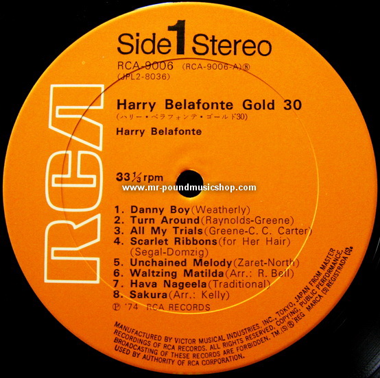 Harry Belafonte - Gold 30