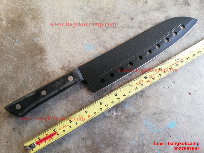 มีดครัว/มีดเชฟ ใบเคลือบเทฟลอน เนื้อไม่ติดมีด ใบมีด8นิ้ว ใหม่